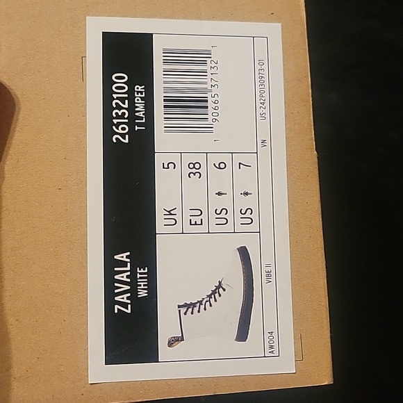 Dr Martens Zavala T Lamper Combat Boot White in Size 7 - Picture 2 of 4